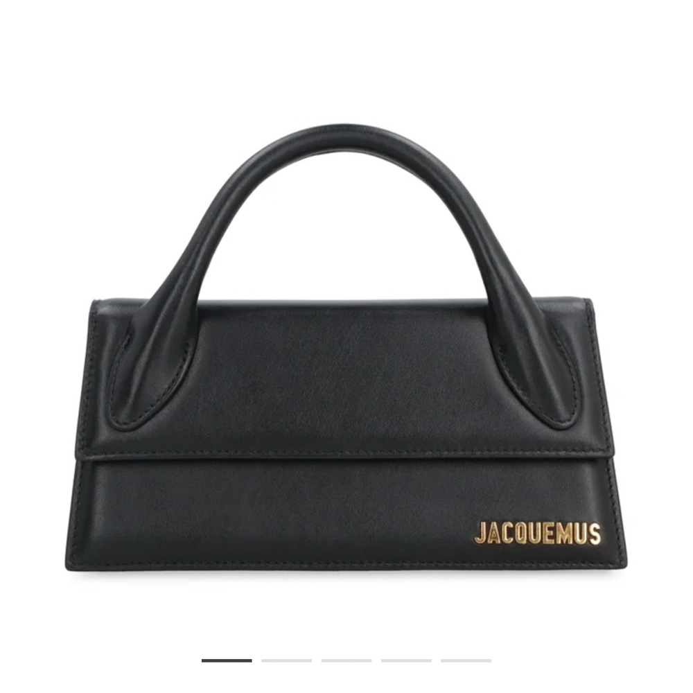 Jacquemus Black Mini Bag with Gold Logo